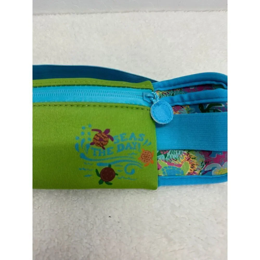 Girl Scouts Seas The Day Fanny Pack Green‎ Blue Turtle Design Adjustable Strap